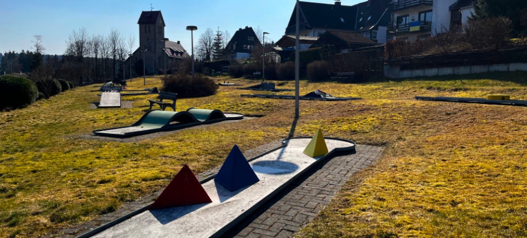 öffentlicher Minigolfplatz